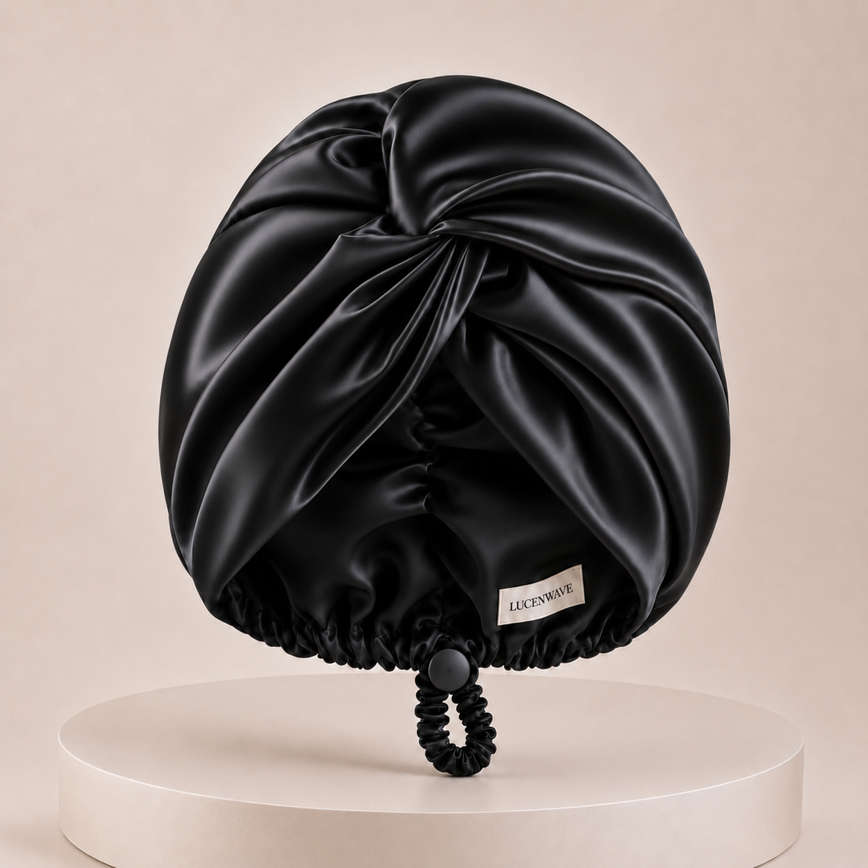 LucenWave Pure Silk Turban Bonnet