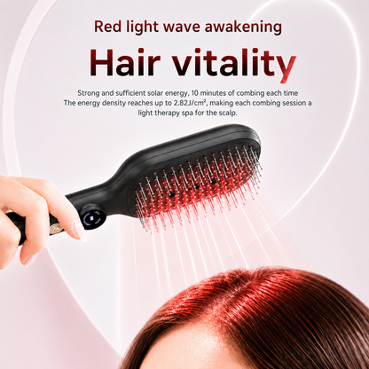Electric Red Light Hair Care Brush