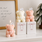 LucenWave Rose Bear Scented Candle