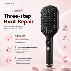 Electric Red Light Hair Care Brush
