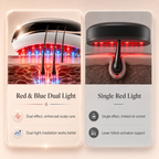 Electric red blue light massage comb vibration relaxation household scalp introducer hair care hair care spray hair generator
