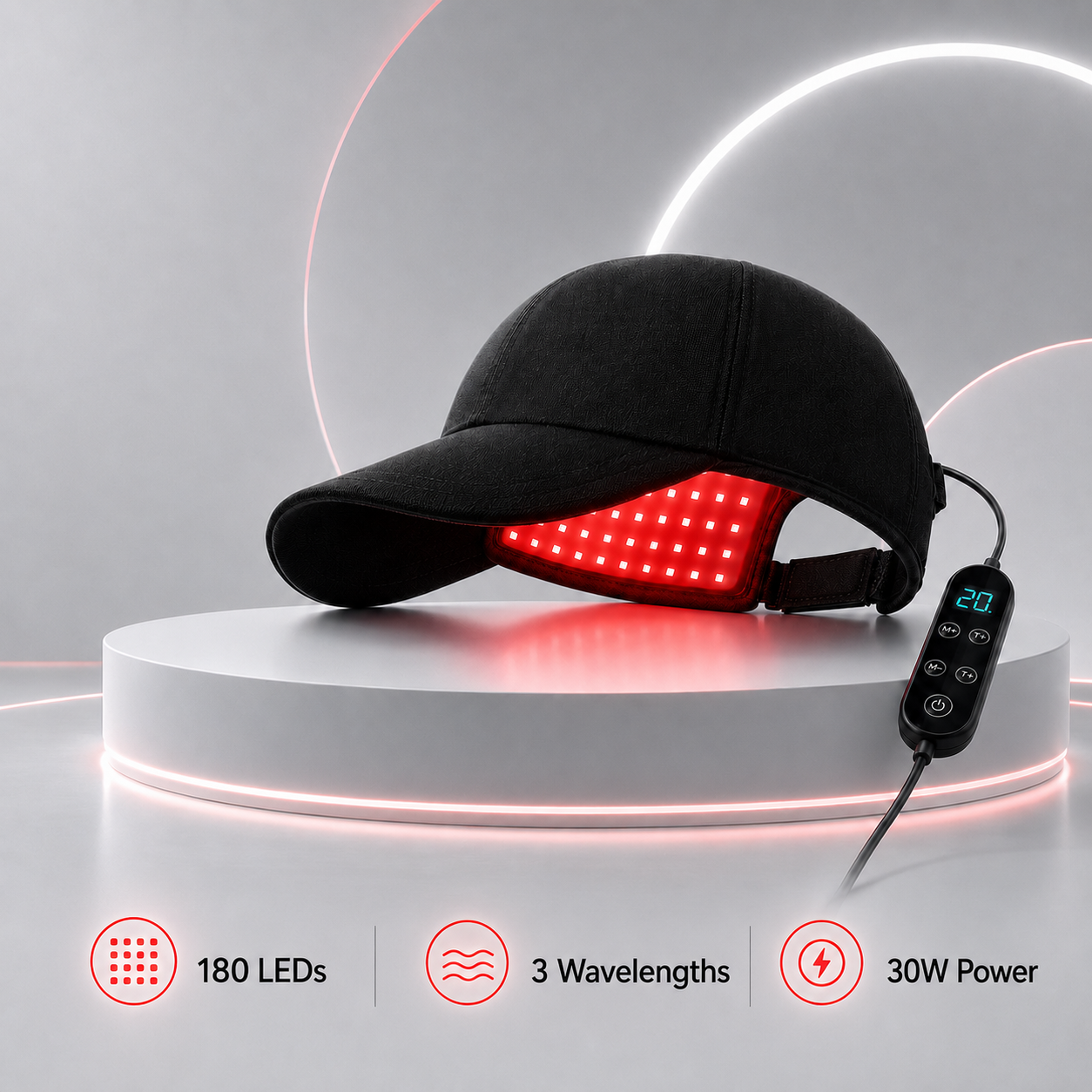 RED LIGHT THERAPY HERO CAP 180 PCs Battery