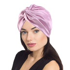 LucenWave Pure Silk Turban Bonnet