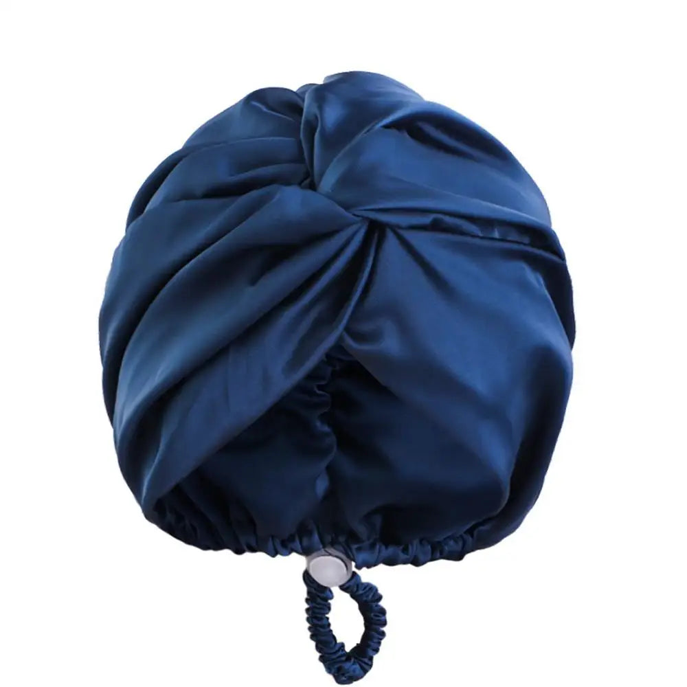 LucenWave Pure Silk Turban Bonnet