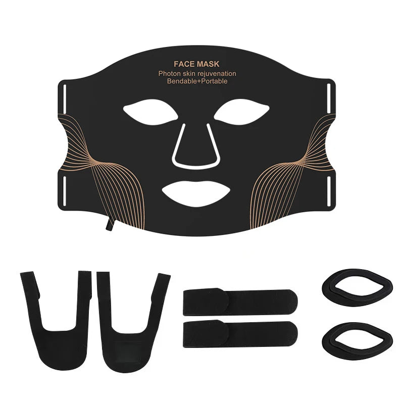 Red Light Therapy 7 Colors Photon Face LED Mask Silicone