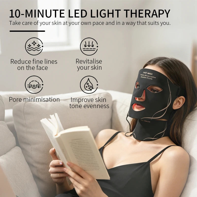 LED Photon Facial Mask 7 Colors Red Light Therapy