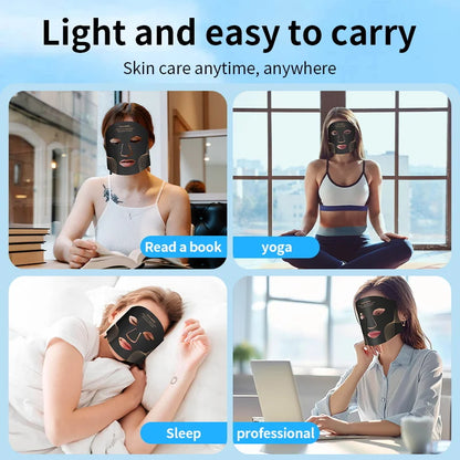 Red Light Therapy 7 Colors Photon Face LED Mask Silicone