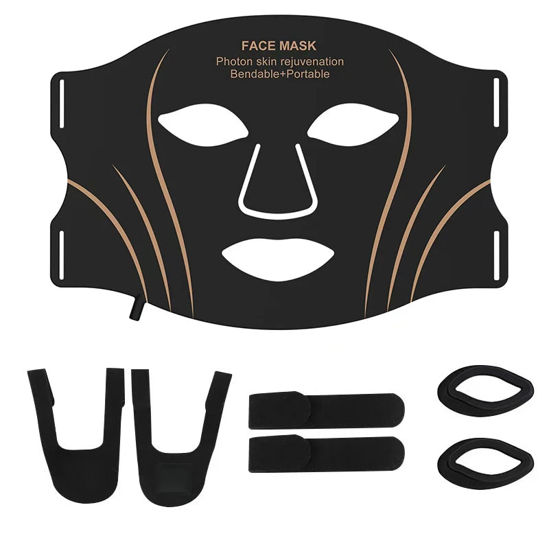Red Light Therapy 7 Colors Photon Face LED Mask Silicone