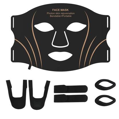 Red Light Therapy 7 Colors Photon Face LED Mask Silicone
