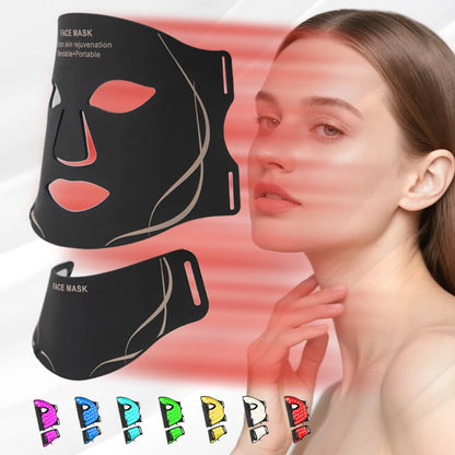 LED Photon Facial Mask 7 Colors Red Light Therapy