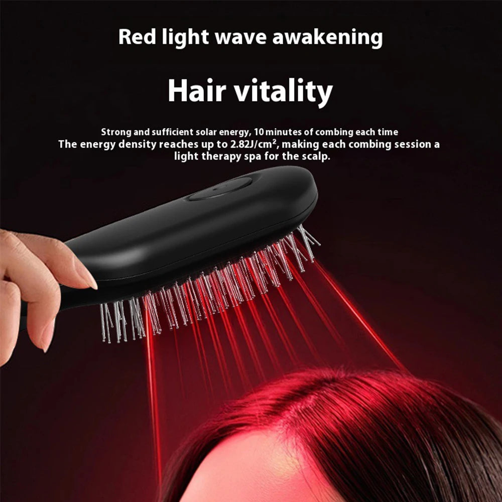 Electric Red Light Hair Care Brush