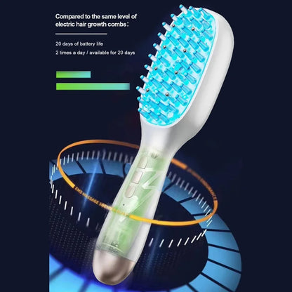 Electric Spray Massage Comb Red Blue Light Hair Growth Scalp Liquid Medicine Atomizing Comb Anti Hair Loss Vibration Head Scalp
