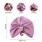 LucenWave Pure Silk Turban Bonnet