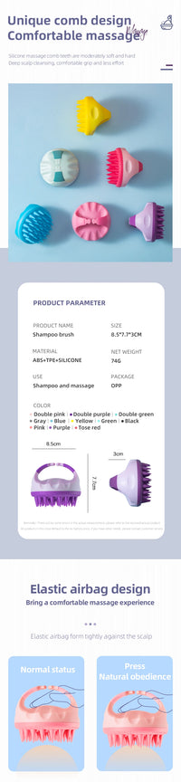 Silicone Scalp Scrubber Brush view 9