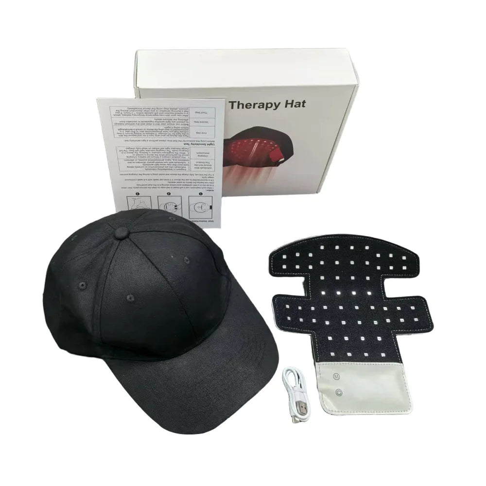 Red Light Therapy For Hair Fast Growth Cap Red&Infrared Light Therapy Device For Hair Loss Treatment With USB Charging Anti-hair