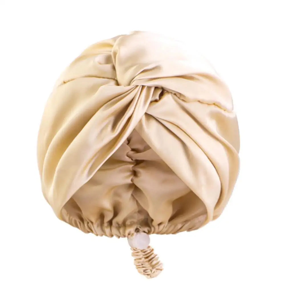 LucenWave Pure Silk Turban Bonnet