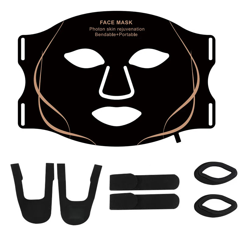 Red Light Therapy 7 Colors Photon Face LED Mask Silicone