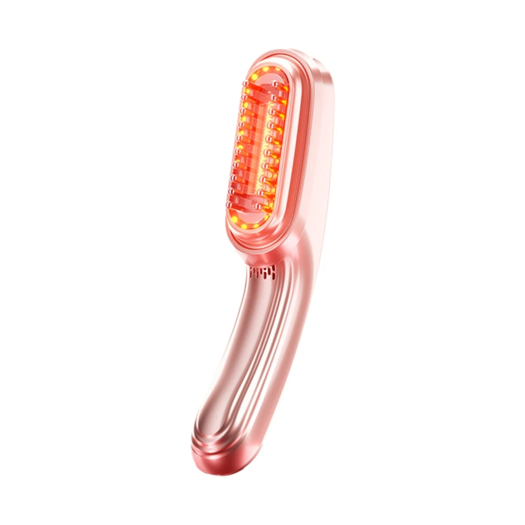 Custom Logo 3-in-1 Body Face Scalp Guasha Massager Comb EMS NIR Infrared Red Light Therapy LED Anti-Wrinkle Device for Skin Care