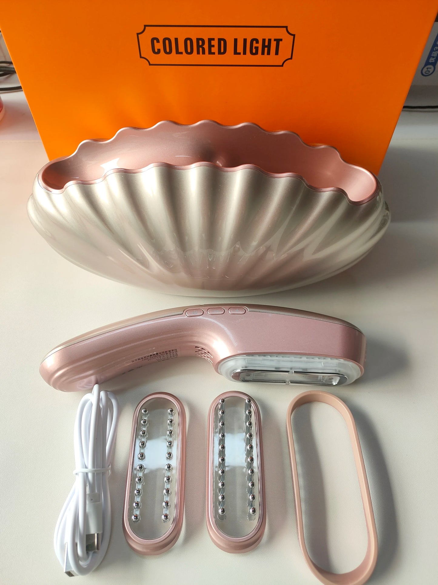 Custom Logo 3-in-1 Body Face Scalp Guasha Massager Comb EMS NIR Infrared Red Light Therapy LED Anti-Wrinkle Device for Skin Care