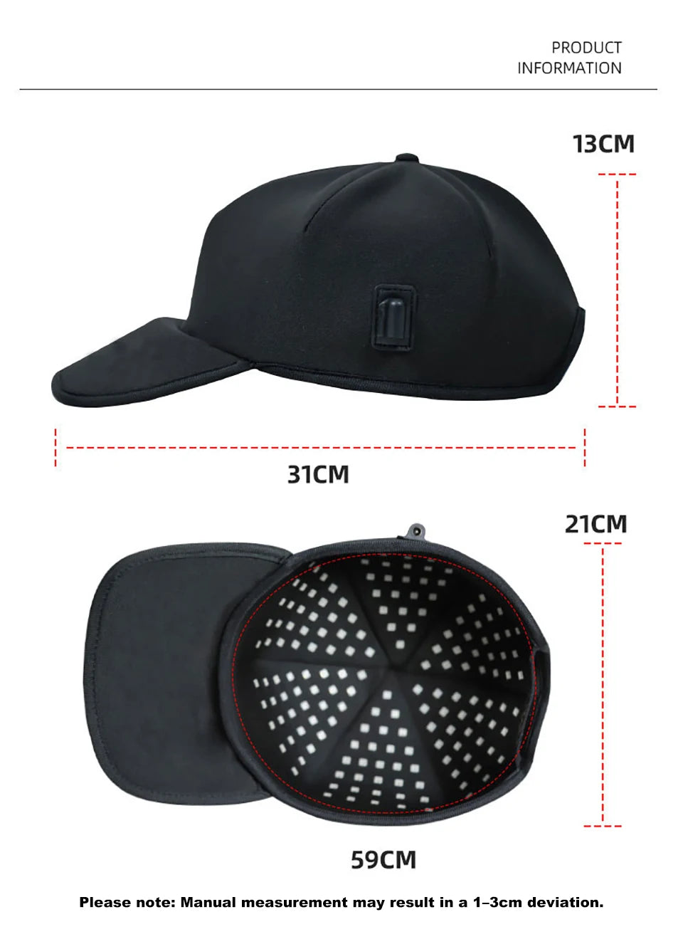 Red Light Therapy Cap 180 LED Hair Care Hat
