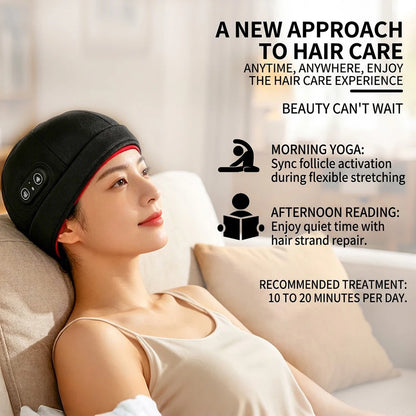 Red Light Therapy Beret Cap 108 LED