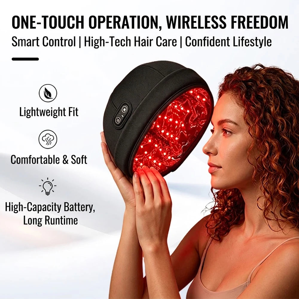 Red Light Therapy Beret Cap 108 LED