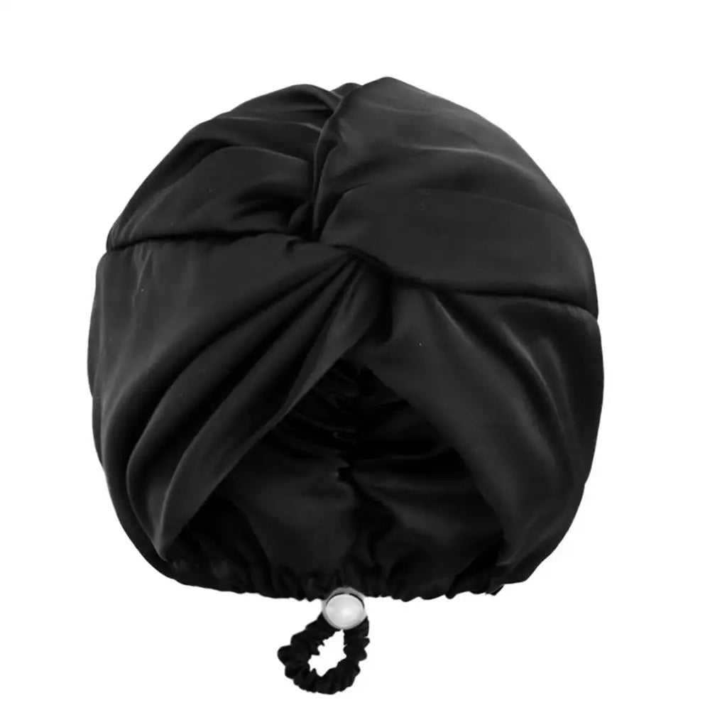 LucenWave Pure Silk Turban Bonnet