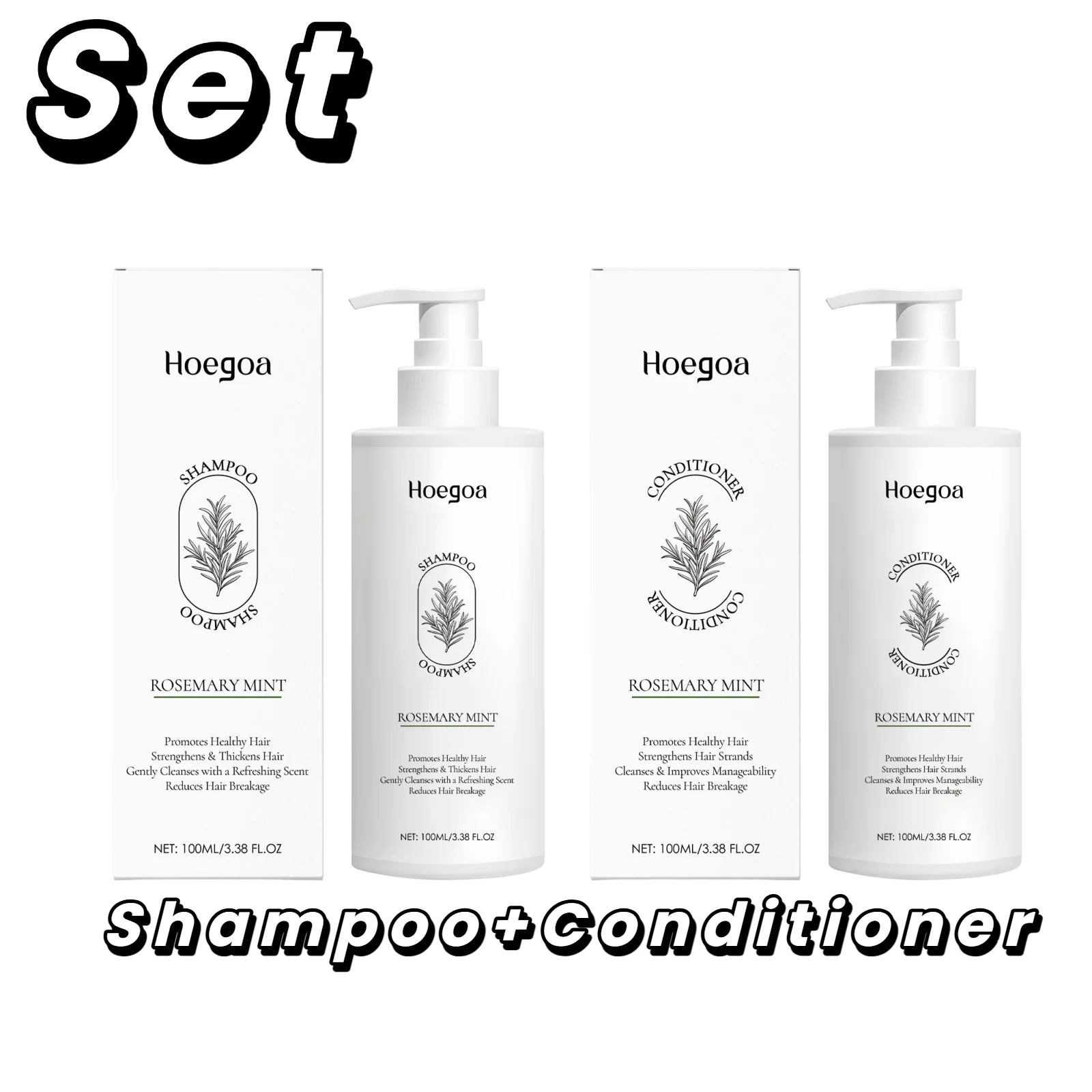 LucenWave Rosemary Scalp Balance Shampoo & Conditioner Set