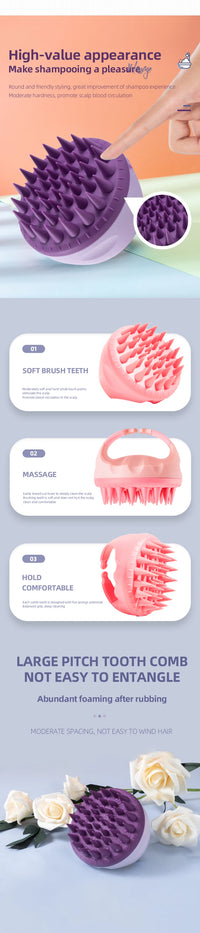 Silicone Scalp Scrubber Brush view 10