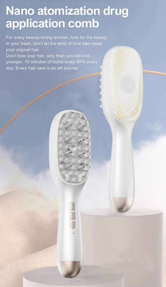 Electric Spray Massage Comb Red Blue Light Hair Growth Scalp Liquid Medicine Atomizing Comb Anti Hair Loss Vibration Head Scalp