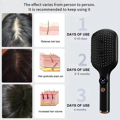 Electric Red Light Hair Care Brush