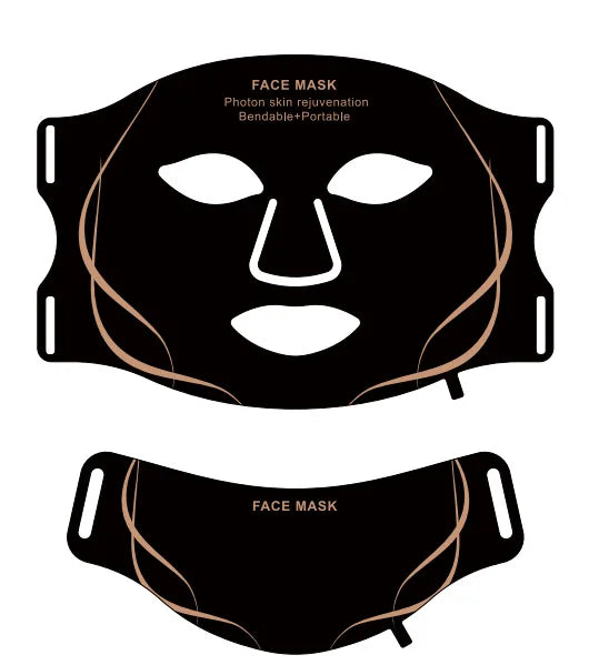 LED Photon Facial Mask 7 Colors Red Light Therapy