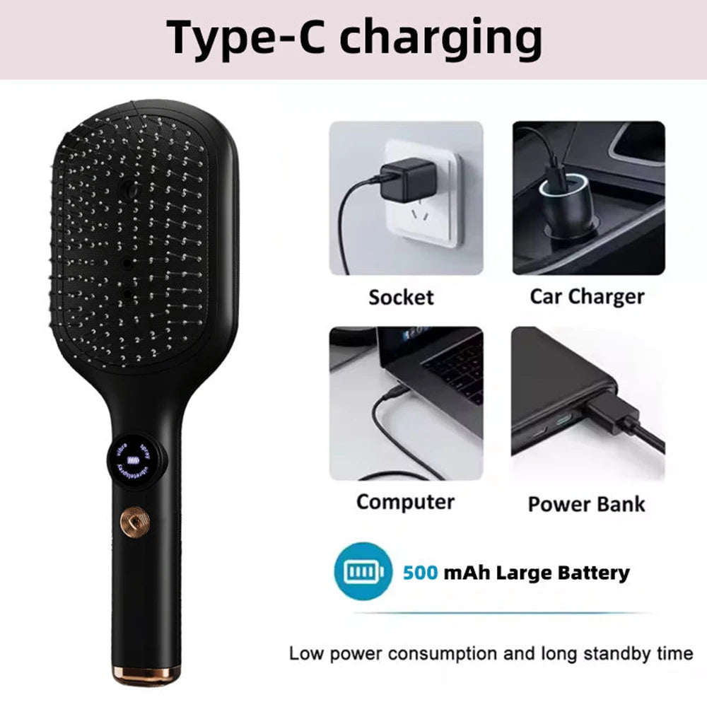 Electric Red Light Hair Care Brush