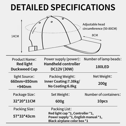 RED LIGHT THERAPY HERO CAP 180 PCs