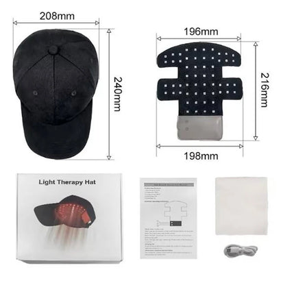 Red Light Therapy For Hair Fast Growth Cap Red&Infrared Light Therapy Device For Hair Loss Treatment With USB Charging Anti-hair