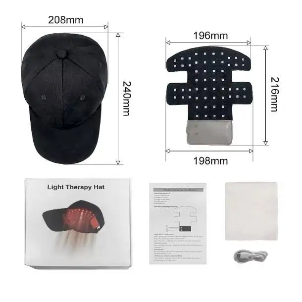 Red Light Therapy For Hair Fast Growth Cap Red&Infrared Light Therapy Device For Hair Loss Treatment With USB Charging Anti-hair
