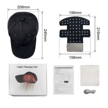 Red Light Therapy For Hair Fast Growth Cap Red&Infrared Light Therapy Device For Hair Loss Treatment With USB Charging Anti-hair
