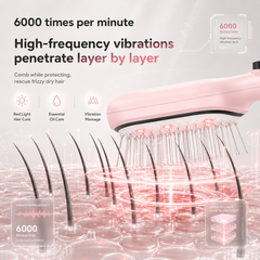 Electric Red Light Hair Care Brush