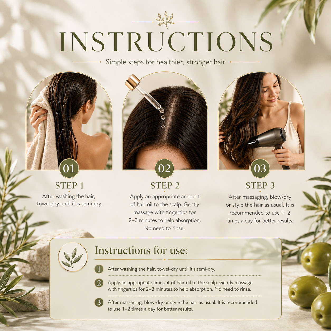 LucenWave Natural Hair Growth Serum Oil