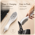 Electric red blue light massage comb vibration relaxation household scalp introducer hair care hair care spray hair generator