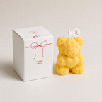 LucenWave Rose Bear Scented Candle