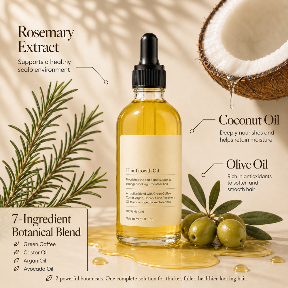 Natural Hair Growth Serum Oil