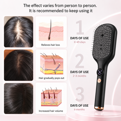 Electric Red Light Hair Care Brush