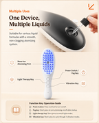Electric red blue light massage comb vibration relaxation household scalp introducer hair care hair care spray hair generator