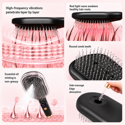 Electric Red Light Hair Care Brush