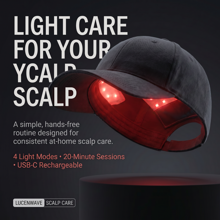 LucenWave Multi-Light Scalp Therapy Cap (USB Charging)