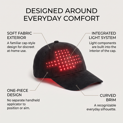 LucenWave Multi-Light Scalp Therapy Cap (USB Charging)