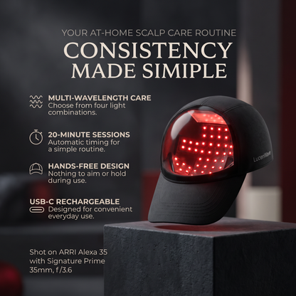 LucenWave Multi-Light Scalp Therapy Cap (USB Charging)
