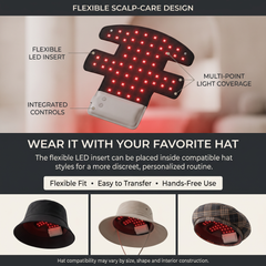 LucenWave Multi-Light Scalp Therapy Cap (USB Charging)